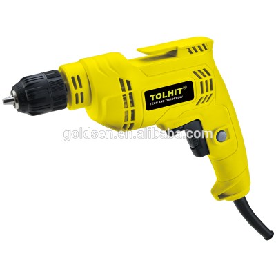 TOLHIT 220-240v 450w 10mm Hand Screwdriver Drill  Machine Best Selling Bangladesh Electric Drill Prices